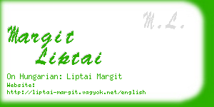 margit liptai business card